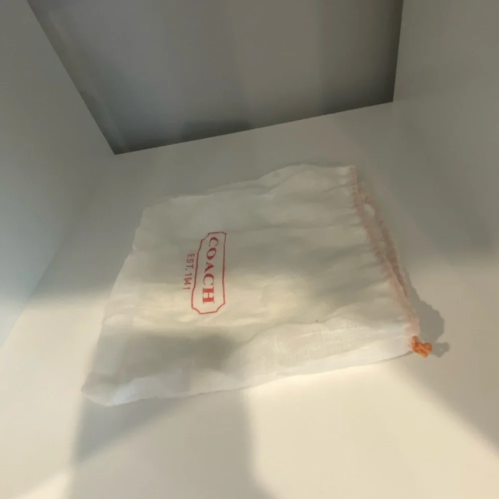 Coach white jewelry accessory dust bag